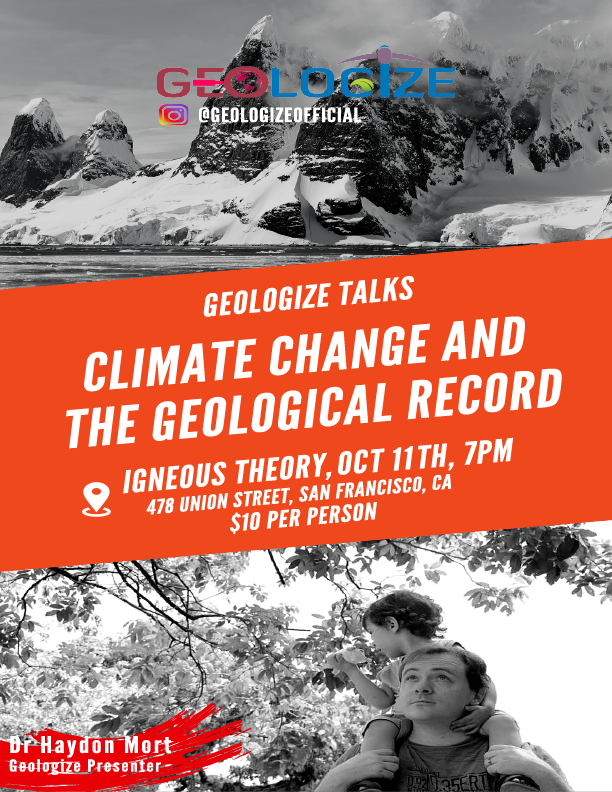 Geologize Talks, October 11th: "Climate Change and the Geologic Record"