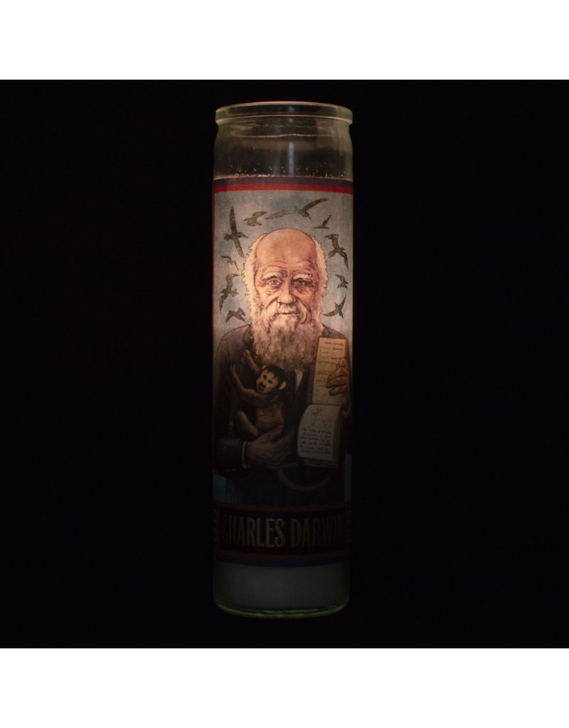The Unemployed Philosophers Guild Charles Darwin Secular Saint Candle