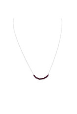 Garnet Bead Necklace 406mm