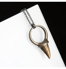 Powers Handcrafted Meuse Brass Mosasaur Tooth Necklace