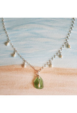 Lisa Keith Lime Sea Glass Pearl Necklace