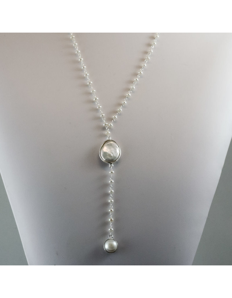 Pearl Lariat Necklace - Igneous Theory