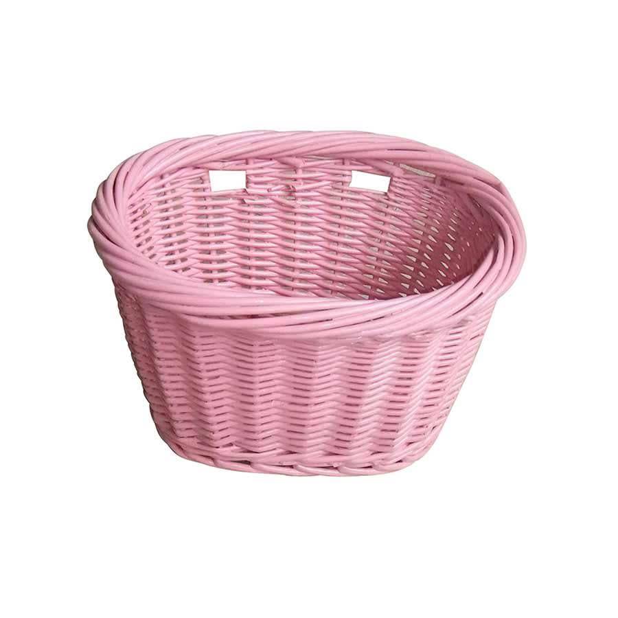 Evo E Cargo Wicker Jr Basket Pink Bike Vault Evo E Cargo Wicker Jr Basket Pink
