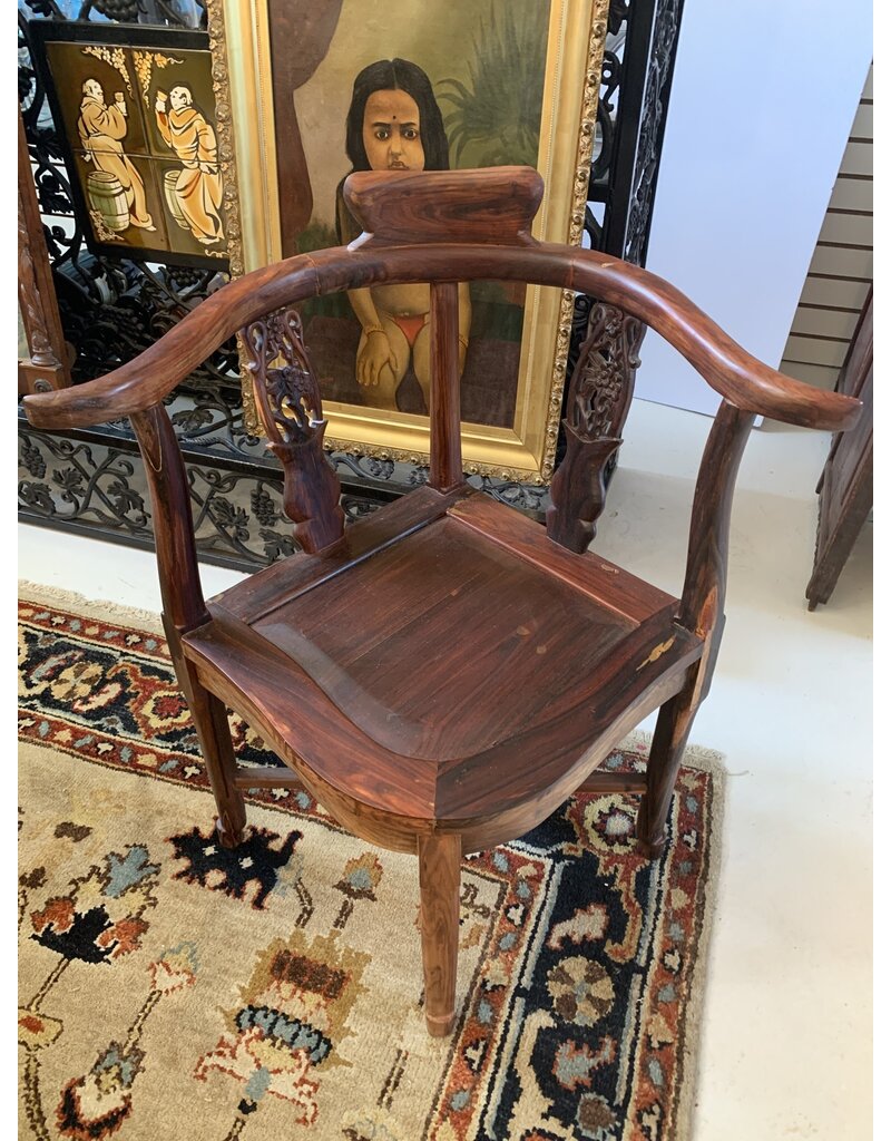 Chinese Wood Corner Chair Sarasota Trading Company Chinese Wood Corner Chair