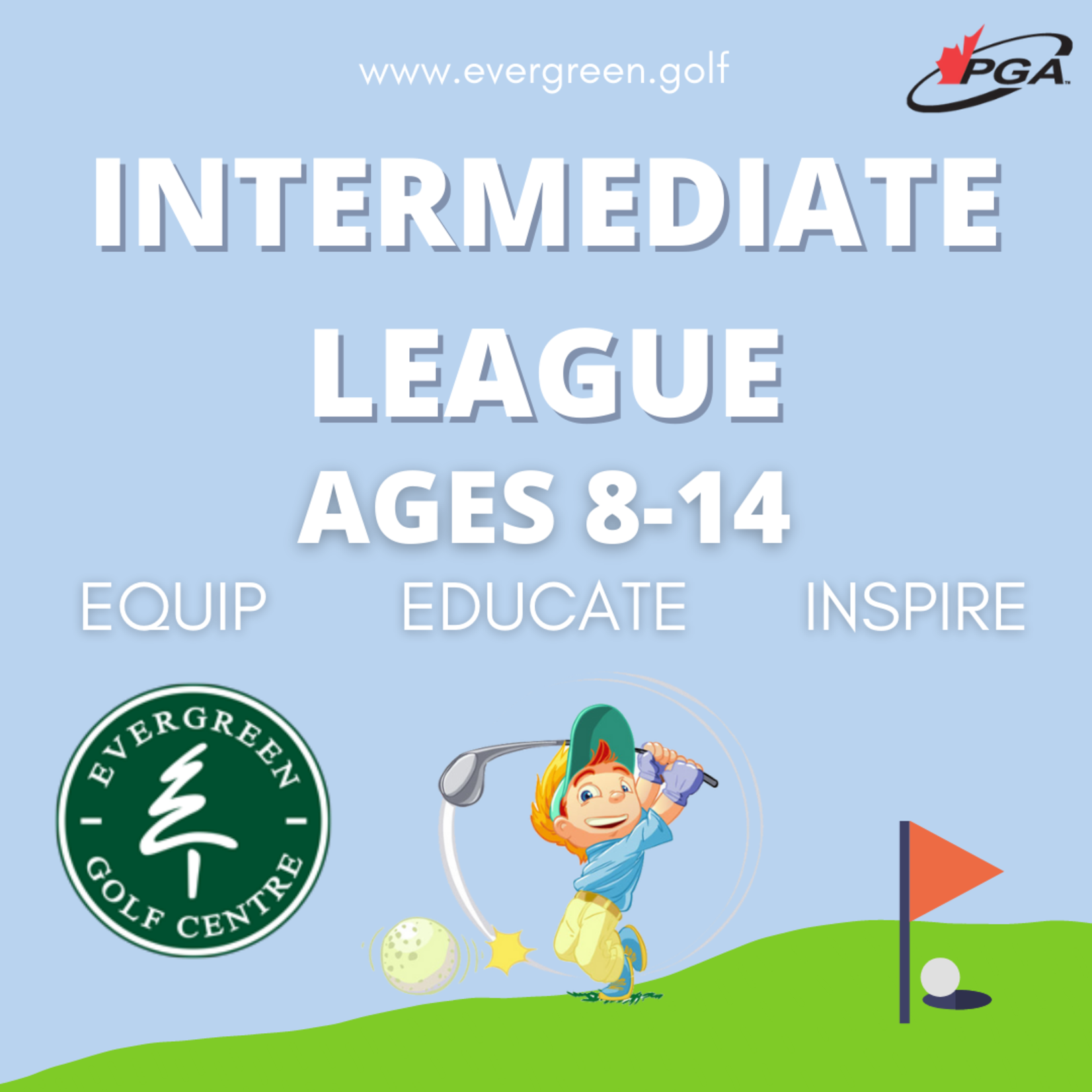 2022 Intermediate League Ages 8-14 Tuesdays July 5th-August 23rd 12:00-3:00pm