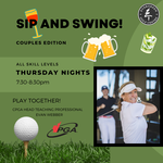 2025 Sip and Swing Couples Version Thursdays July 10,17,24,31 7:30pm-8:30pm
