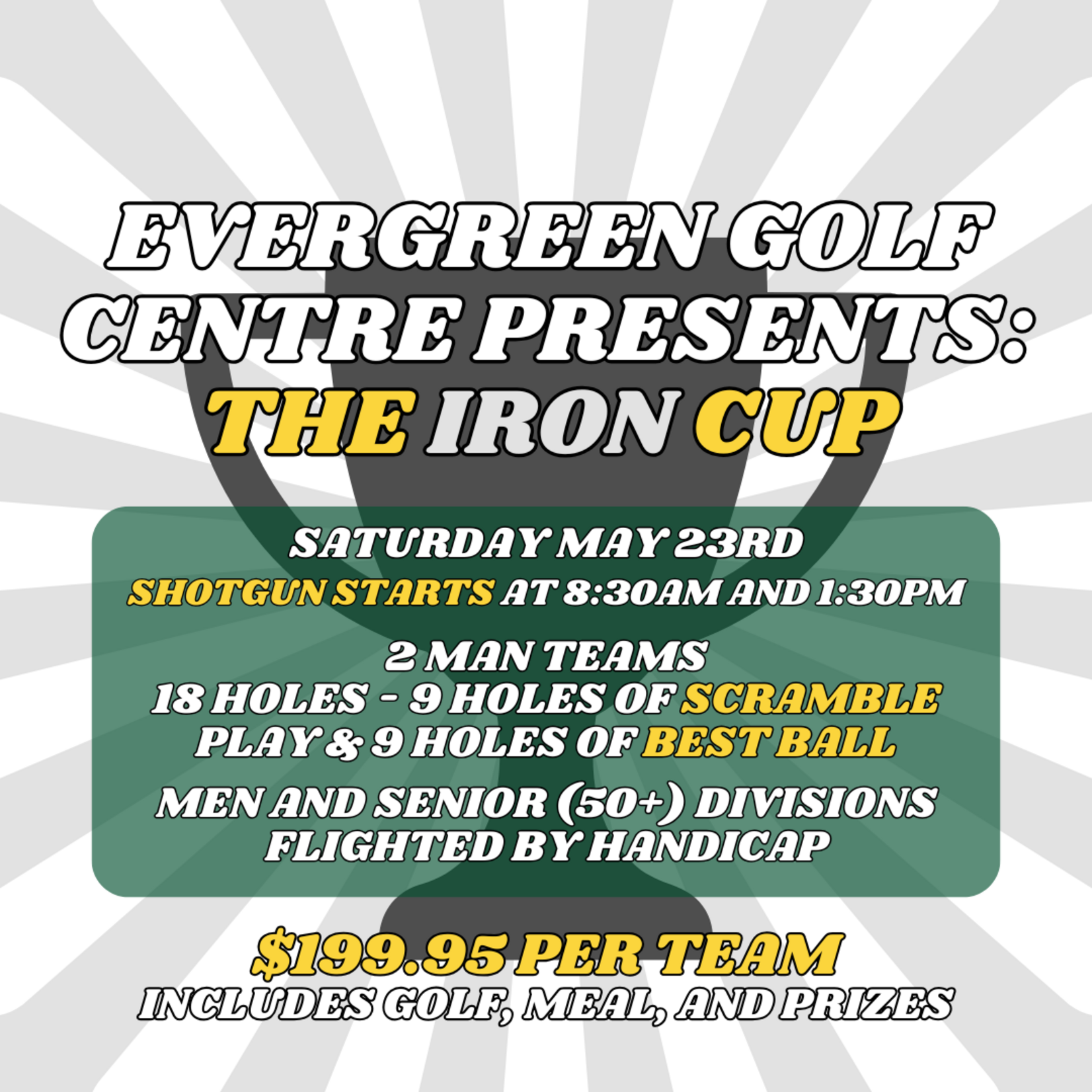 2026 Evergreen Iron Cup Team Registration (MEN'S)
