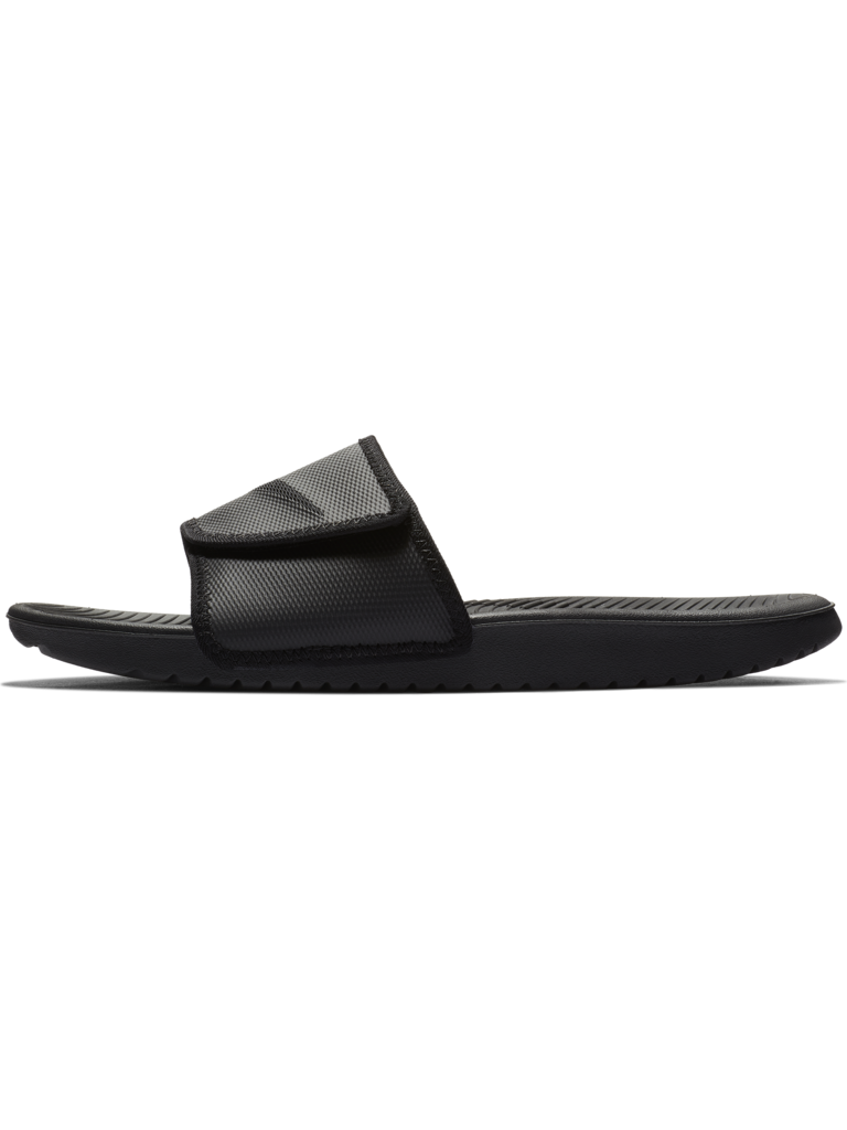 men's nike black gold slides