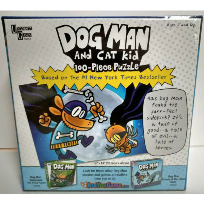 Dog Man and Cat Kid 100 pc Puzzle