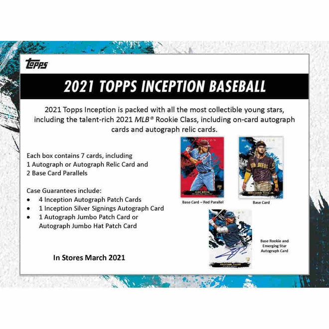 2021 Topps Inception Baseball Hobby Box
