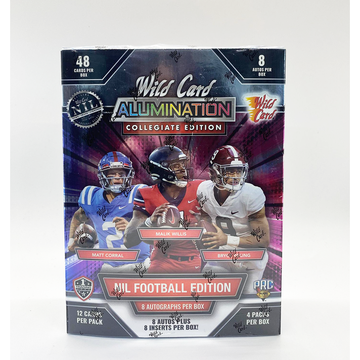 21 Wild Card Draft Picks Football Matte White Hobby Box 