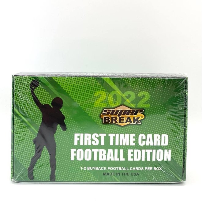 2022 Super Break Football 1st Time Card Edition Hobby Box