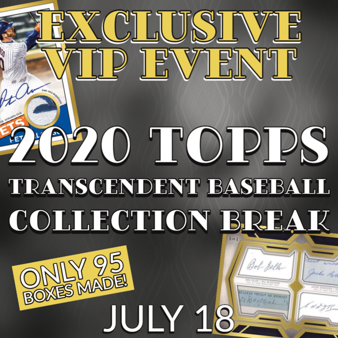 $475 2020 Topps Transcendent Collection Baseball Break