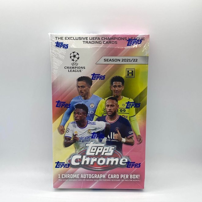 2021-22 Topps UEFA Champions League Chrome Soccer Hobby Box