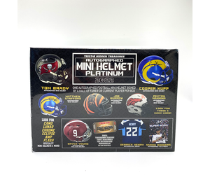 The Adventure Begins  22 Tristar Platinum Auto'd Football Mini Helmet -  The Adventure Begins