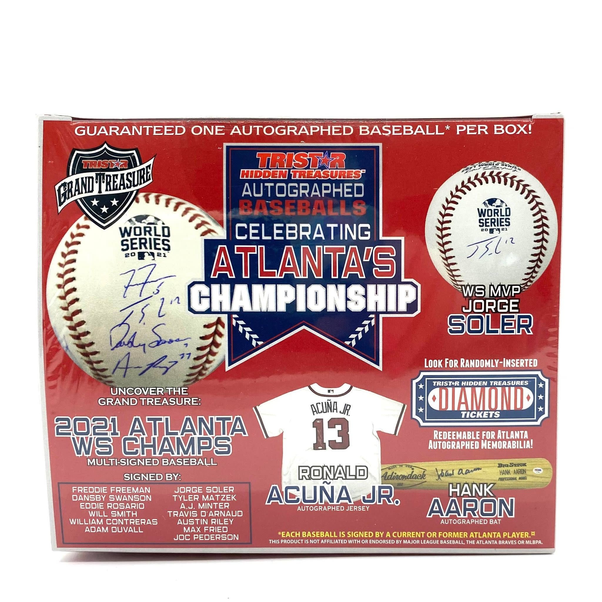 2021 Braves MLB Authenticated and Autographed World Series Champions Jersey