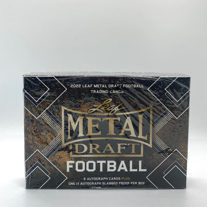 The Adventure Begins 2022 Leaf Pro Set Metal Football Hobby Box The