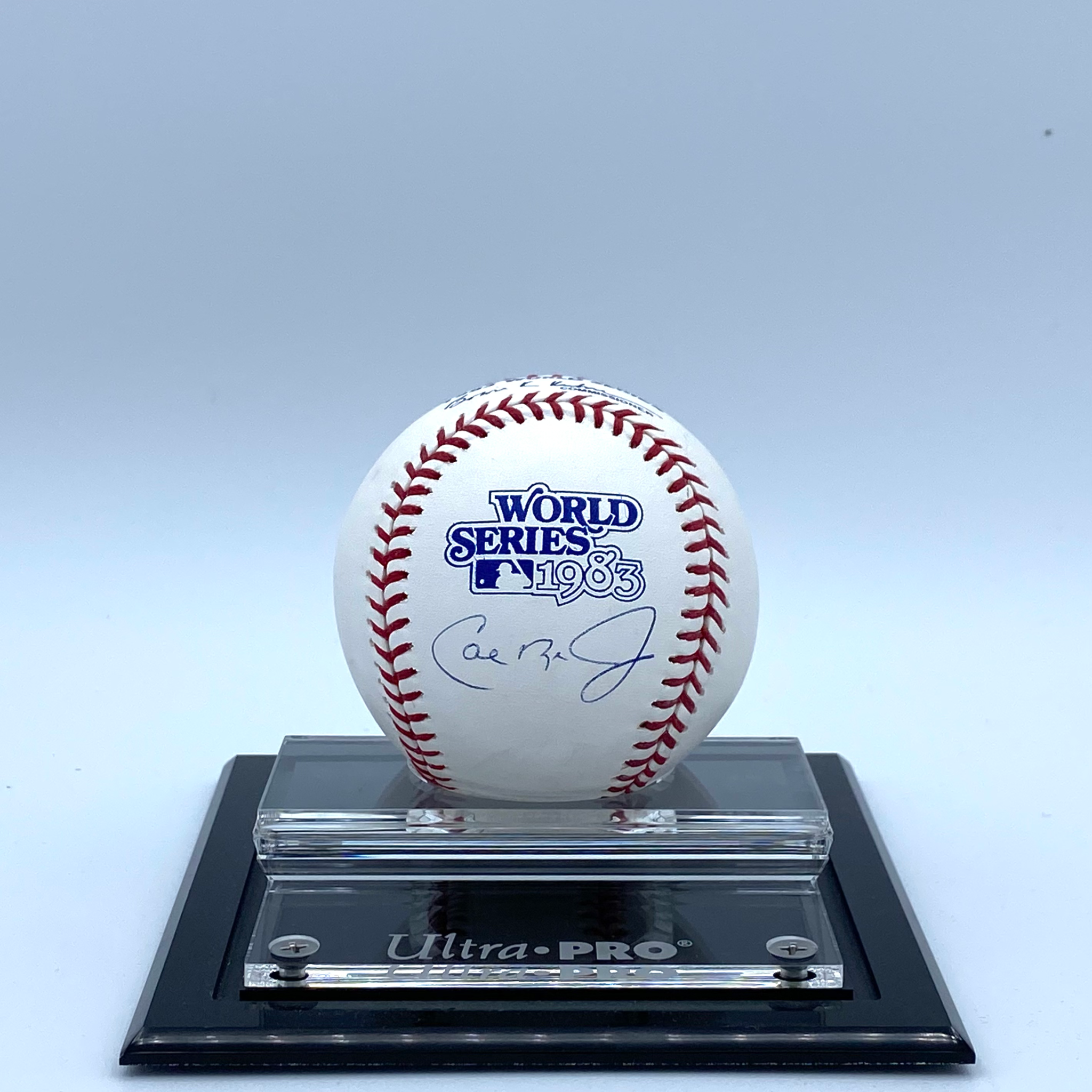 RIPKEN, CAL JR AUTO (1983 WS LOGO) MLB) BASEBALL - The Adventure Begins