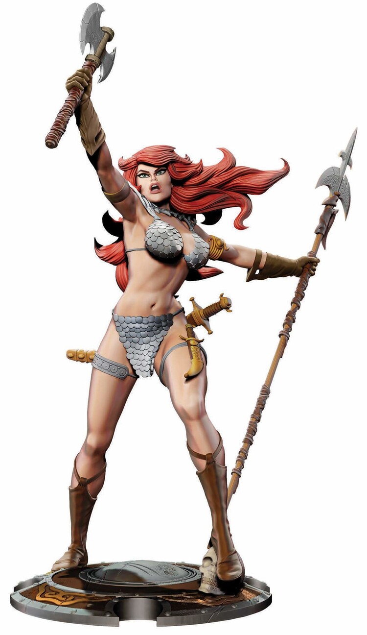 Dynamite Entertainment Dynamite Frank Thorne Red Sonja 45th Anniversary Collector's Statue