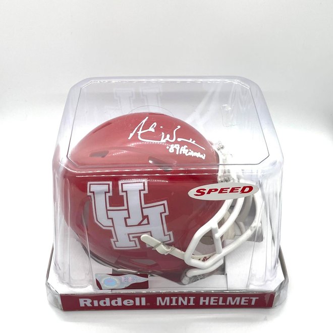Andre Ware  Autographed Red Mini Helmet