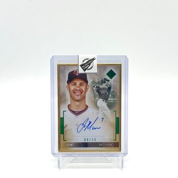 The Adventure Stadium 2020 Topps Transcendent Collection Joe Mauer Autograph Green /15