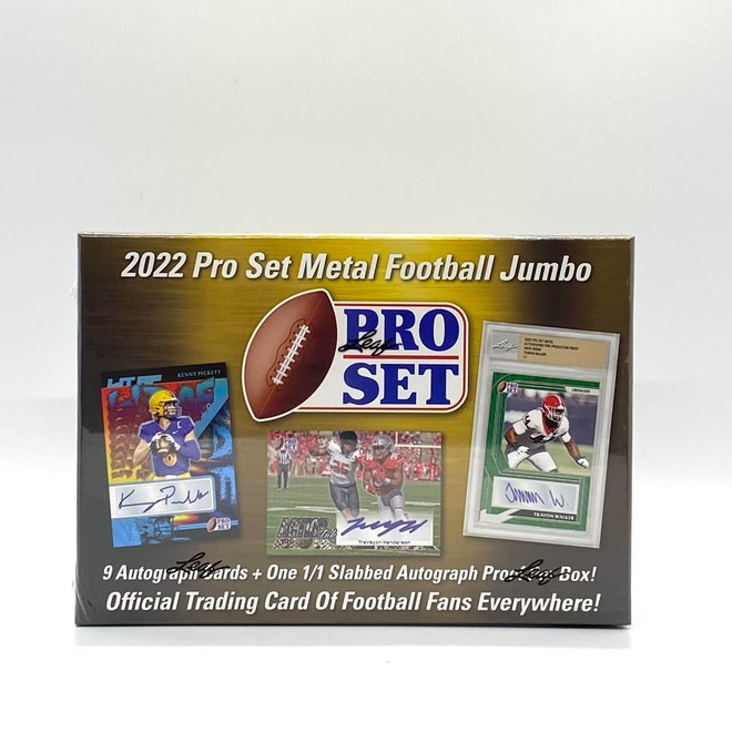 The Adventure Begins 2022 Leaf Pro Set Metal Football Hobby Box The