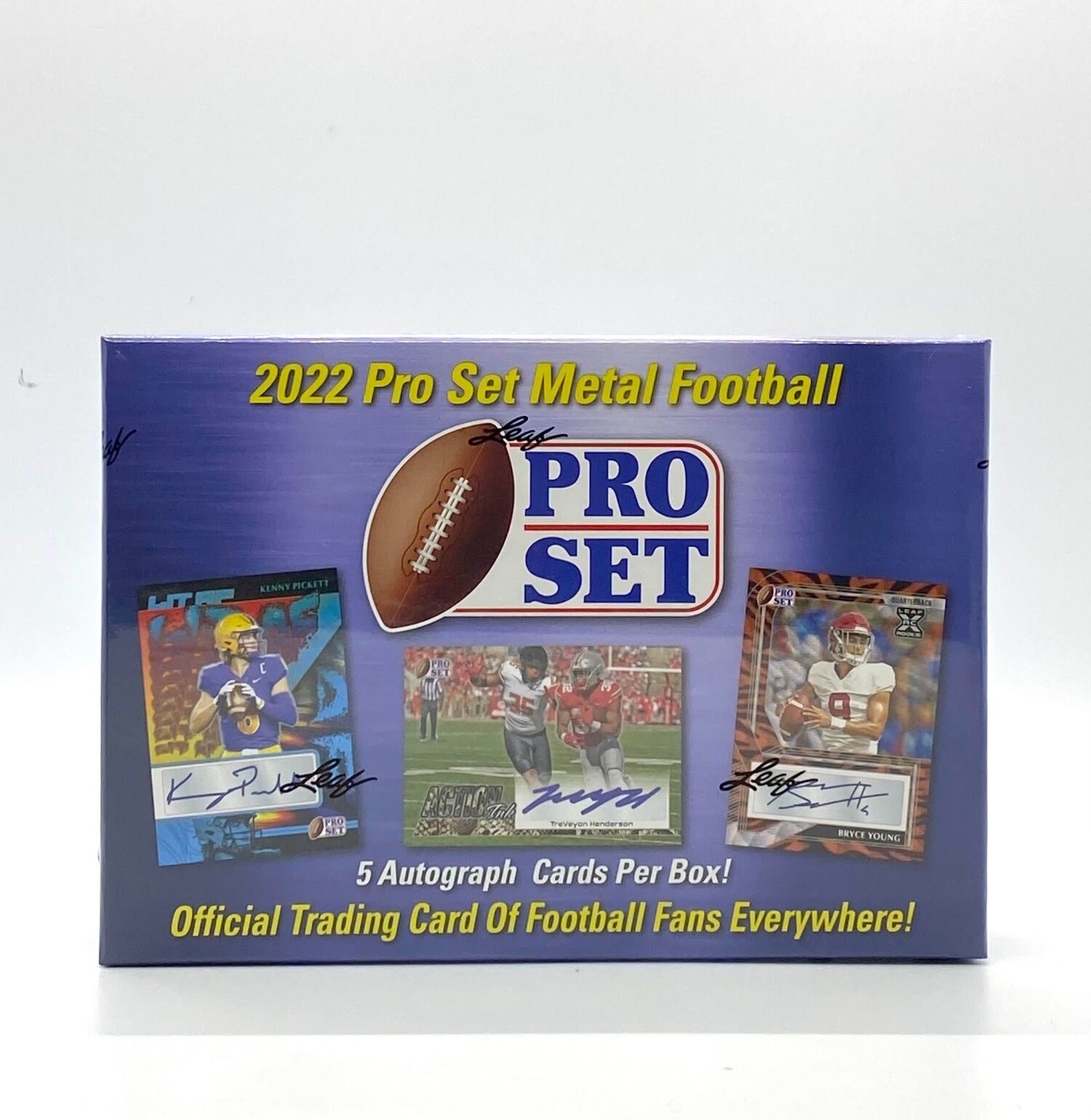 The Adventure Begins 2022 Leaf Pro Set Metal Football Hobby Box The