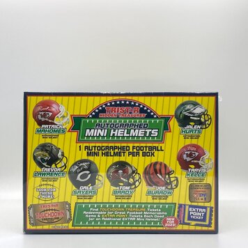 Signed NFL Mini Helmet Gold Mystery Box