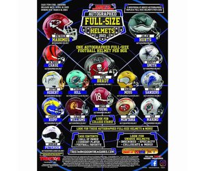 The Adventure Begins  22 Tristar Platinum Auto'd Football Mini Helmet -  The Adventure Begins