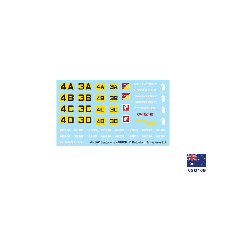 Nam Nam: Centurion Decal Sheet (Tour of Duty)