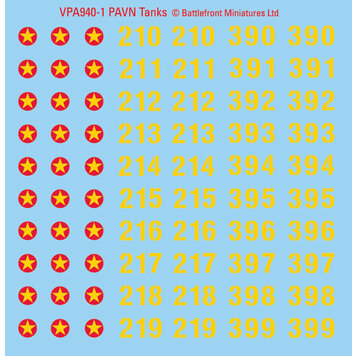 Nam Nam: PAVN Decal Sheets