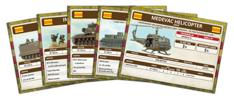 Nam Nam: Unit Cards - ARVN Forces in Vietnam