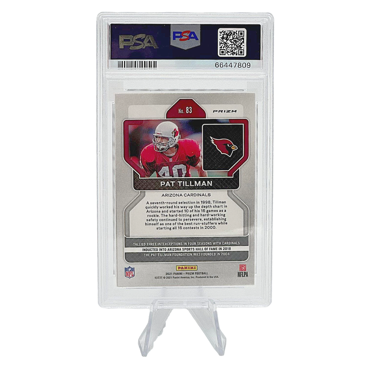 The Adventure Begins  2021 Panini Prizm P. Tillman Black/Red Checker - The  Adventure Begins