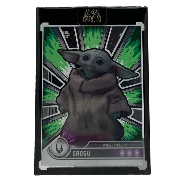 Luke the Cardist Luke the Cardist - Custom Hand Painted 2023 Topps Chrome Grogu 1/1 Card
