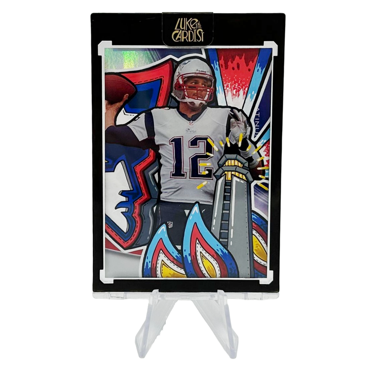 Luke the Cardist Luke the Cardist - Custom Hand Painted TOM BRADY 2023 1/1 Card
