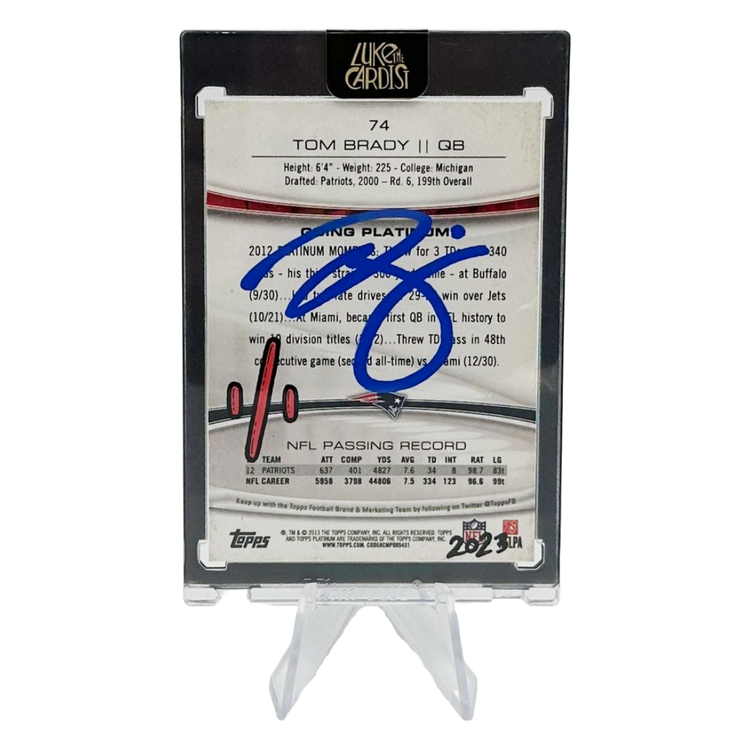 Luke the Cardist Luke the Cardist - Custom Hand Painted TOM BRADY 2023 1/1 Card