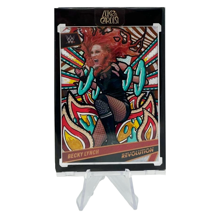 Luke the Cardist Luke the Cardist - Custom Hand-Painted 2022 Panini Revolution WWE Becky Lynch 1/1