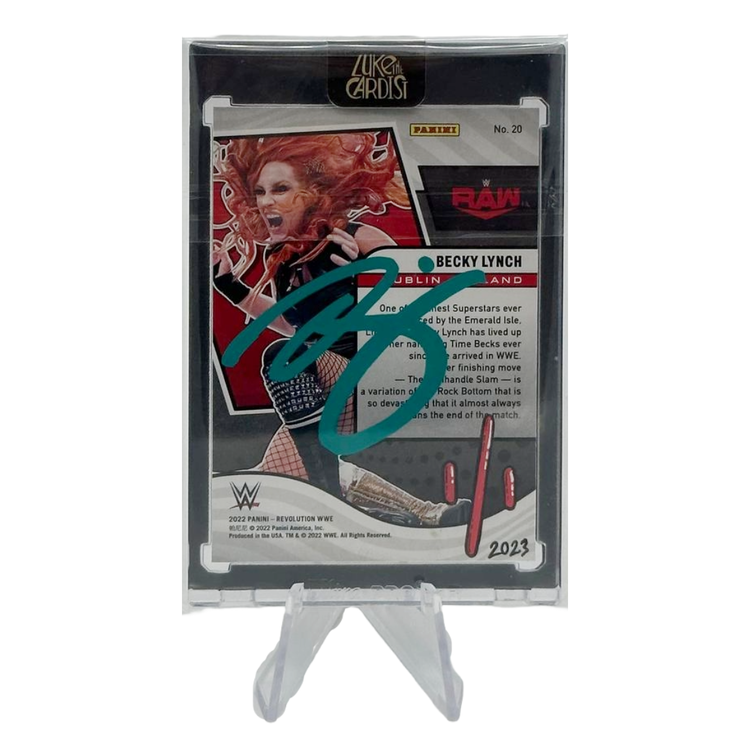 Luke the Cardist Luke the Cardist - Custom Hand-Painted 2022 Panini Revolution WWE Becky Lynch 1/1