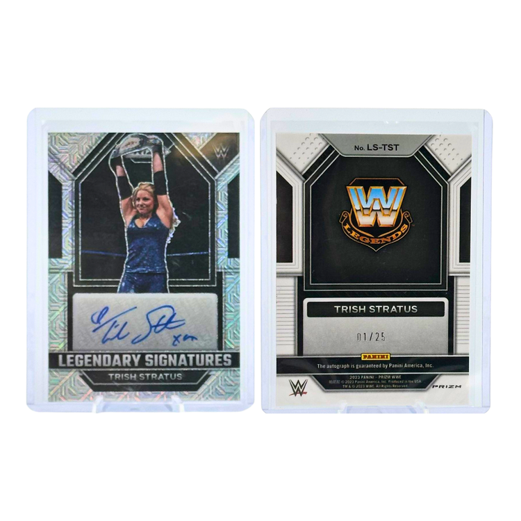 The Adventure Stadium 2023 Panini Prizm WWE Trish Stratus Autograph "Legendary Signatures" Mojo 01/25