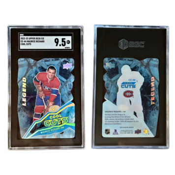 The Adventure Stadium 2022-23 Upper Deck Ice "Cool Cuts" Maurice Richard SGC 9.5