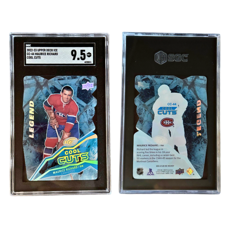The Adventure Stadium 2022-23 Upper Deck Ice "Cool Cuts" Maurice Richard SGC 9.5