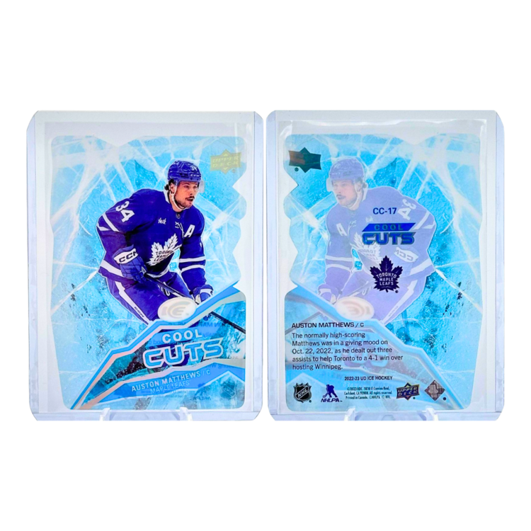 The Adventure Stadium 2022-23 Upper Deck Ice Cool Cuts Auston Matthews