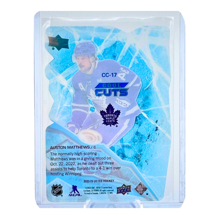The Adventure Stadium 2022-23 Upper Deck Ice Cool Cuts Auston Matthews