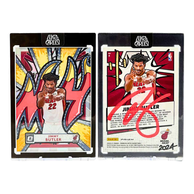 Luke the Cardist Luke the Cardist - Custom Hand Painted JIMMY BUTLER 2023 1/1 Card