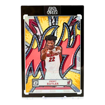 Luke the Cardist Luke the Cardist - Custom Hand Painted JIMMY BUTLER 2023 1/1 Card