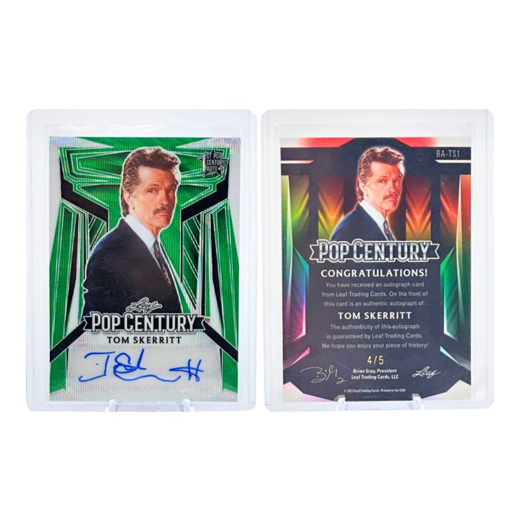 The Adventure Stadium 2023 Leaf Pop Century Tom Skerritt Autograph Green Wave 4/5