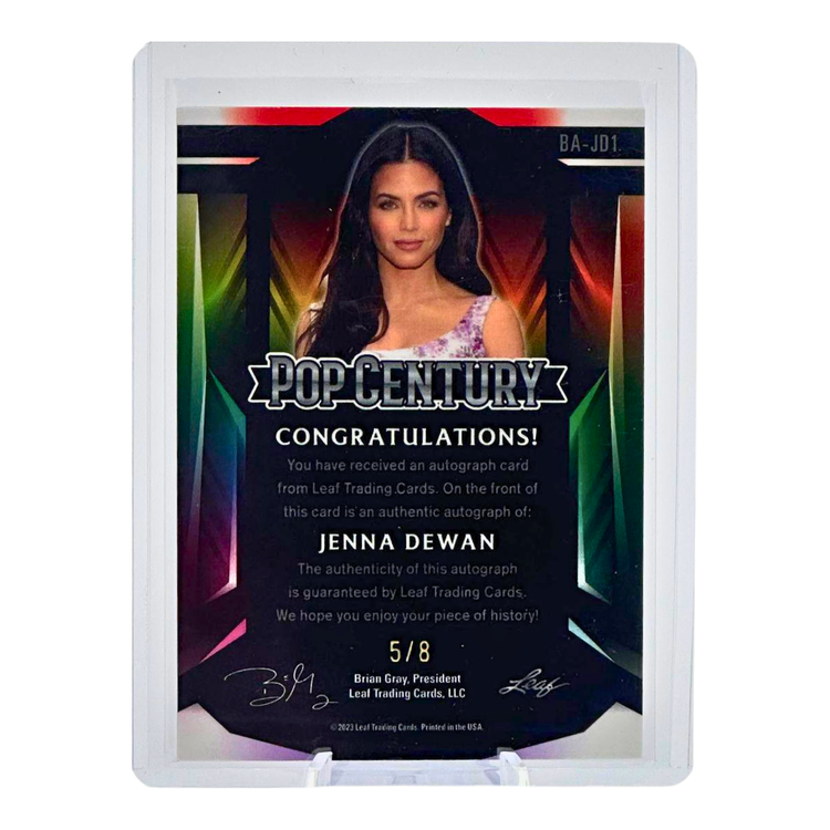 The Adventure Stadium 2023 Leaf Pop Century Jenna Dewan Autograph Silver Wave 5/8