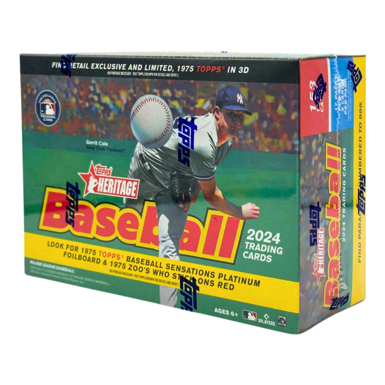 The Adventure Begins 2024 Topps Heritage Baseball Giant Box The