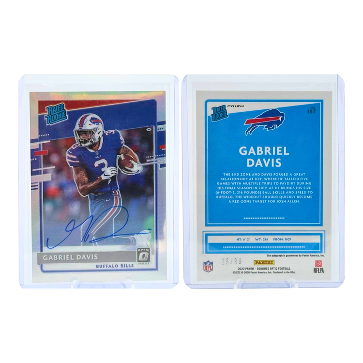 The Adventure Stadium 2020 Panini Donruss Optic Gabriel Davis Autograph Holo 25/99