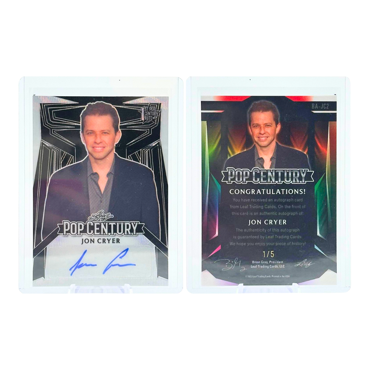 The Adventure Stadium 2023 Leaf Pop Century Jon Cryer Autograph Silver Wave 1/5